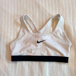 Nike Girls Sports Bra - White and Black